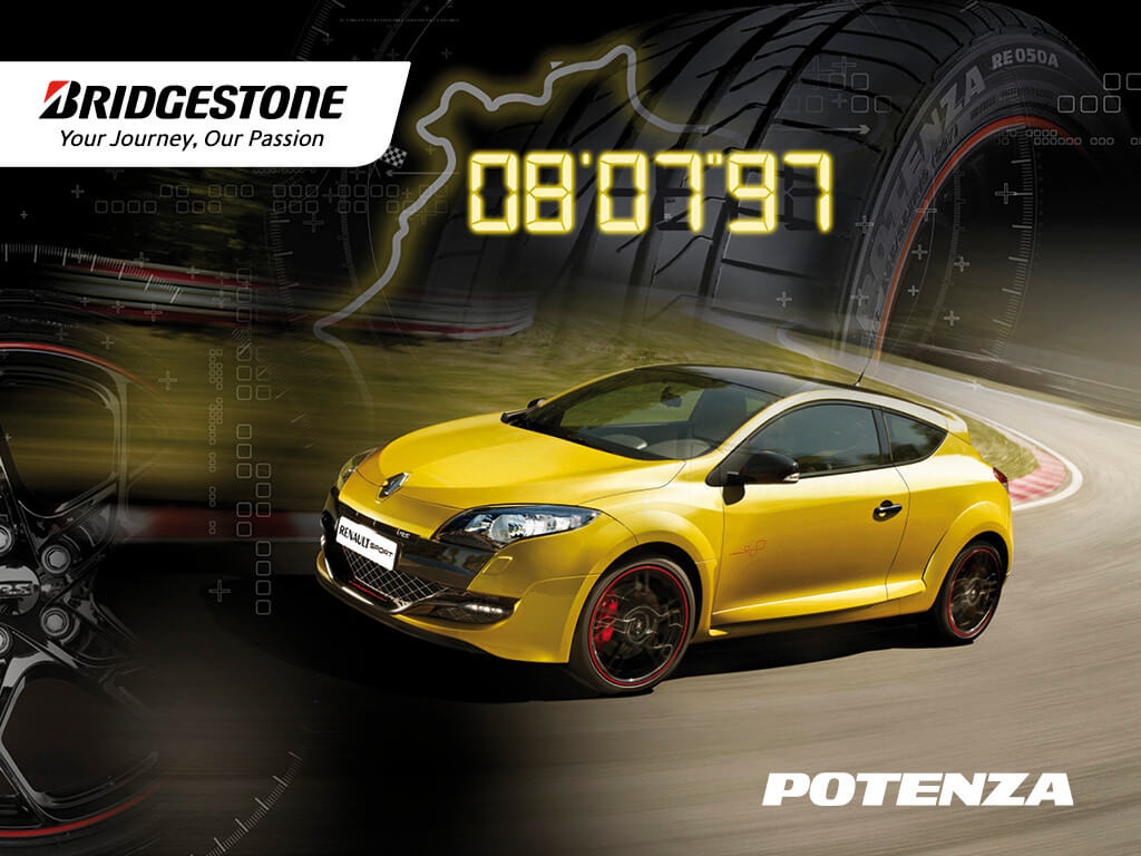 Renault Sport chooses the Bridgestone Potenza RE050A for the Megane RS Trophy